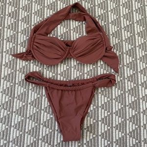 Earthy vibe 2 piece bathing suit